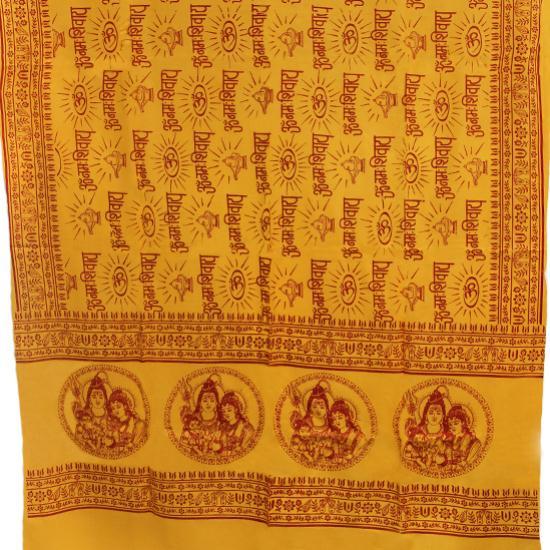Shiva Parvati Ganesh Meditation Prayer Shawl