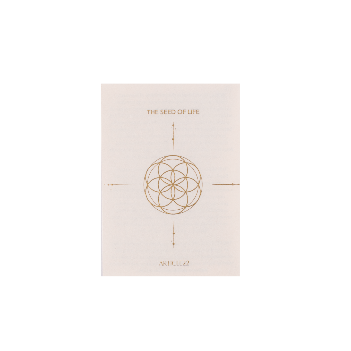 Seed of Life Sacred Geometry Necklace - Sterling Silver with Swarovski Crystal & Peace Mantra