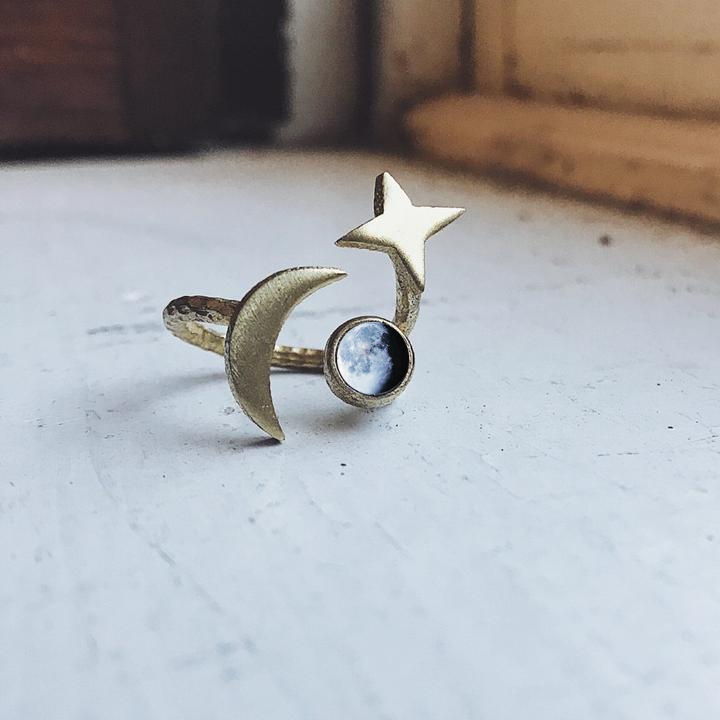 My Moon Orbital Custom Ring