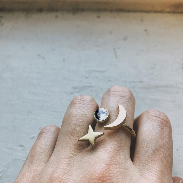 My Moon Orbital Custom Ring