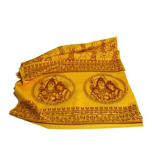 Shiva Parvati Ganesh Meditation Prayer Shawl