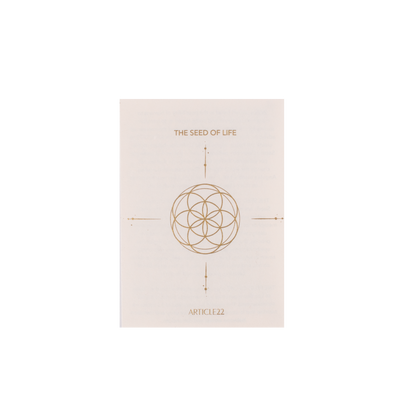 Seed of Life Sacred Geometry Necklace - Sterling Silver with Swarovski Crystal & Peace Mantra