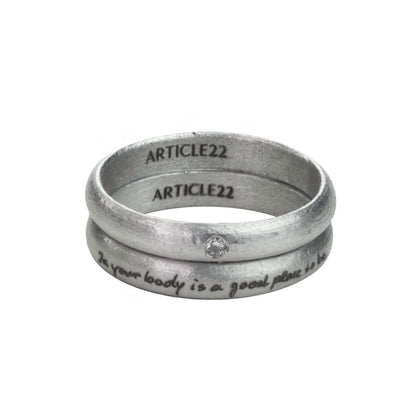 IN YOUR BODY IS A GOOD PLACE TO BE - DIAMOND RING