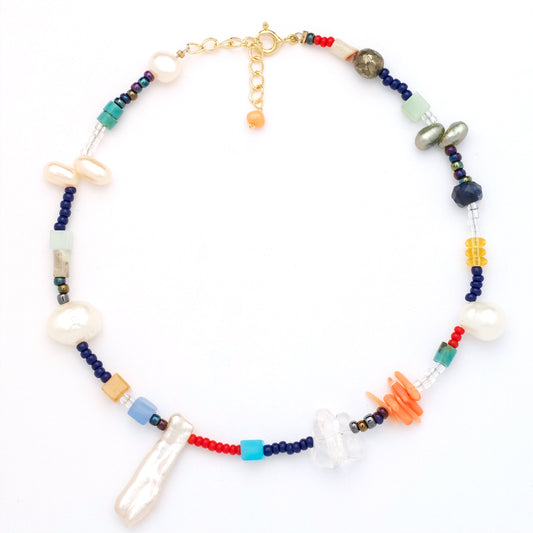 Johanna Gemstone & Pearl Harmony Anklet
